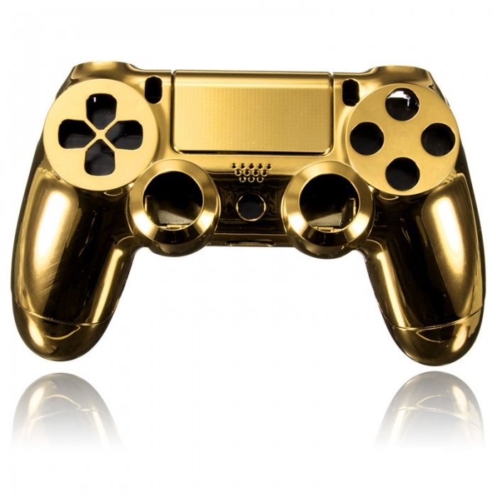 Комплект Корпус + Кнопки для Dualshock 4 Original Complete Chrome Gold (Хромированный Золотой) (ps4)
