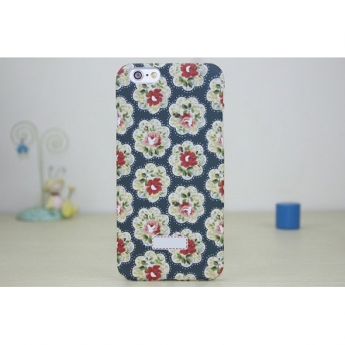 Пластиковый Чехол-накладка Кэт Кидстон для iPhone 6 Розы на синем