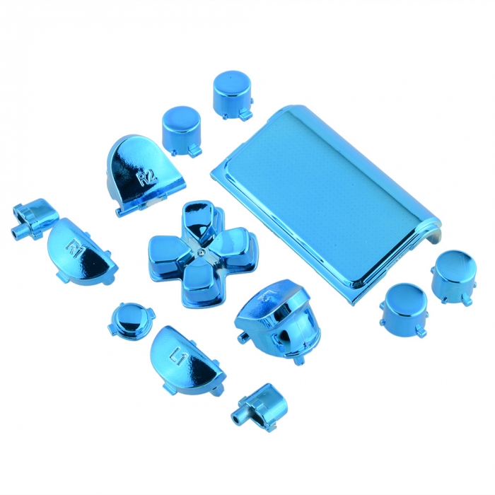 Набор кнопок для Dualshock 4 Original Chrome Blue (Хромированные Синие) (Playstation 4) (ps4)