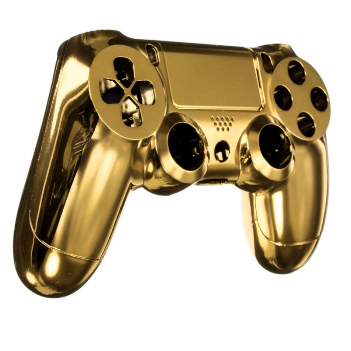 Комплект Корпус + Кнопки для Dualshock 4 Original Complete Chrome Gold (Хромированный Золотой) (ps4)