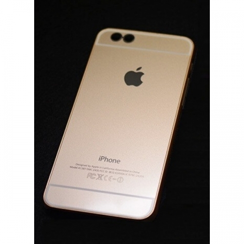 Пластиковый Чехол-накладка Superslim для iPhone 6 Золотой