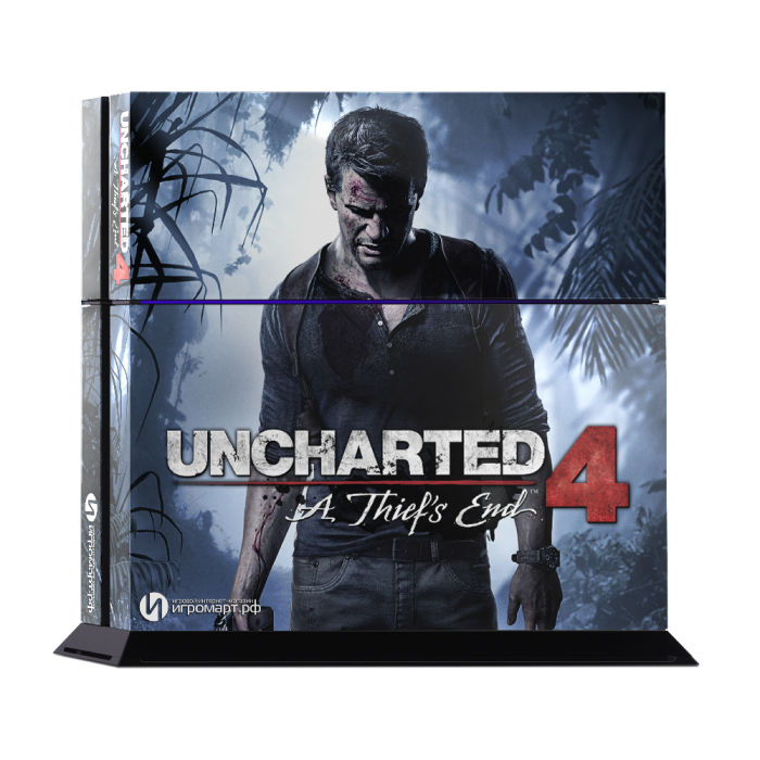Uncharted 4 - Наклейка на PlayStation 4 (ps4)