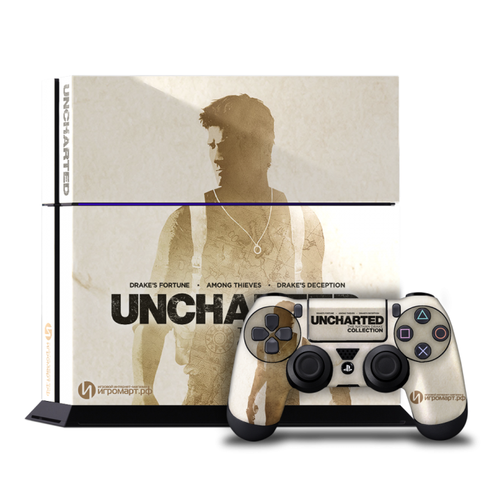 Uncharted Collection - Наклейка на PlayStation 4 (ps4)
