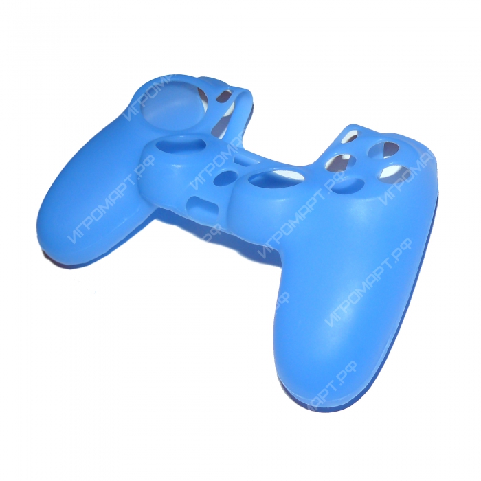 Чехол для Dualshock 4 Silicone Cover Blue Синий силиконовый (ps4)