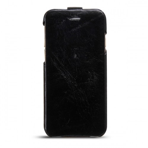 Чехол-флип из натуральной кожи Hoco для iPhone 6 Черный