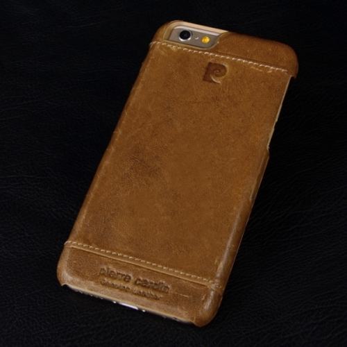Чехол-накладка из натуральной кожи Pierre Cardin для iPhone 6 Коричневый