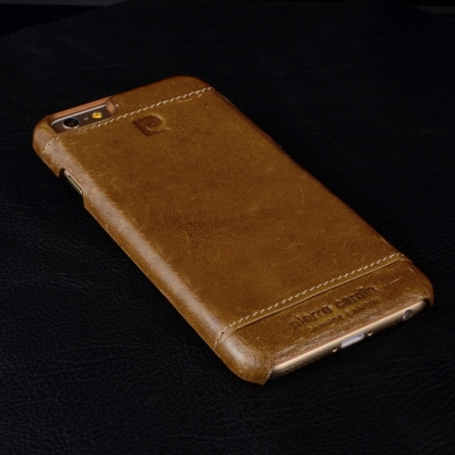 Чехол-накладка из натуральной кожи Pierre Cardin для iPhone 6 Коричневый
