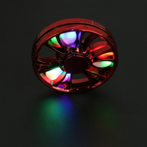 Spinner Спиннер крутилка металл Колесо с Led подсветкой (Красный)
