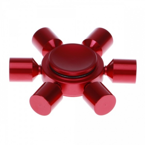 Spinner Спиннер крутилка металлический шестиконечный (Красный)