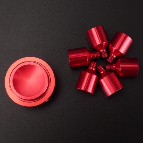 Spinner Спиннер крутилка металлический шестиконечный (Красный)