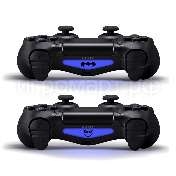 Batman The Dark Knight - Набор наклеек на световой индикатор LightBar Dualshock 4 (ps4)