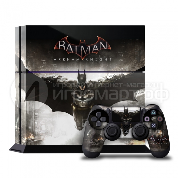 Batman Arkham Knight - Наклейка на PlayStation 4 (ps4)