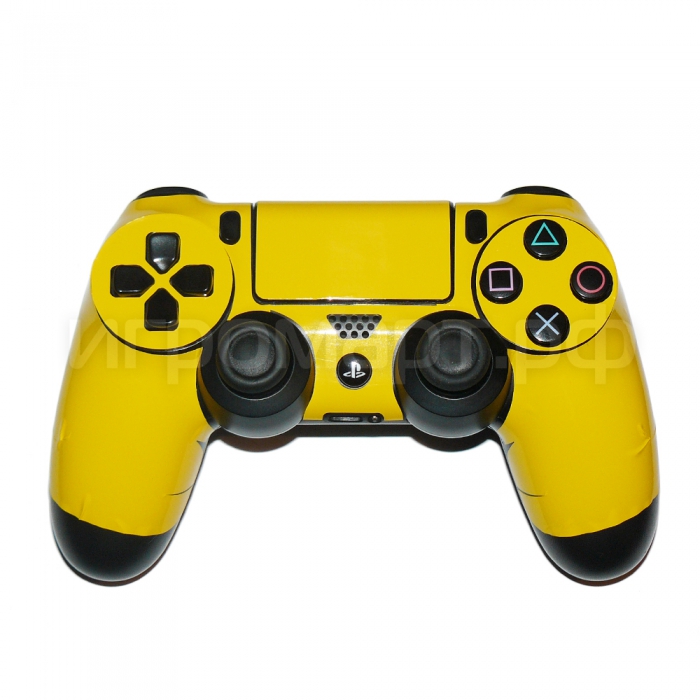 Наклейка на Dualshock 4 Monochrome Yellow Желтая (ps4)