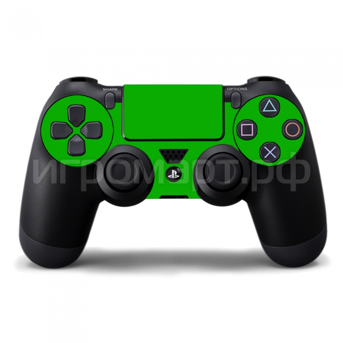 Наклейка на PlayStation 4 Monochrome Green Зеленая (ps4)