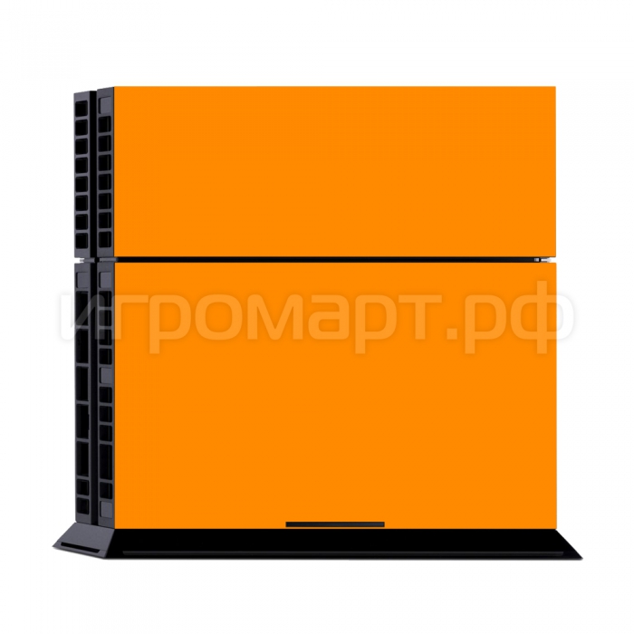 Наклейка на PlayStation 4 Monochrome Оrange Оранжевая (ps4)