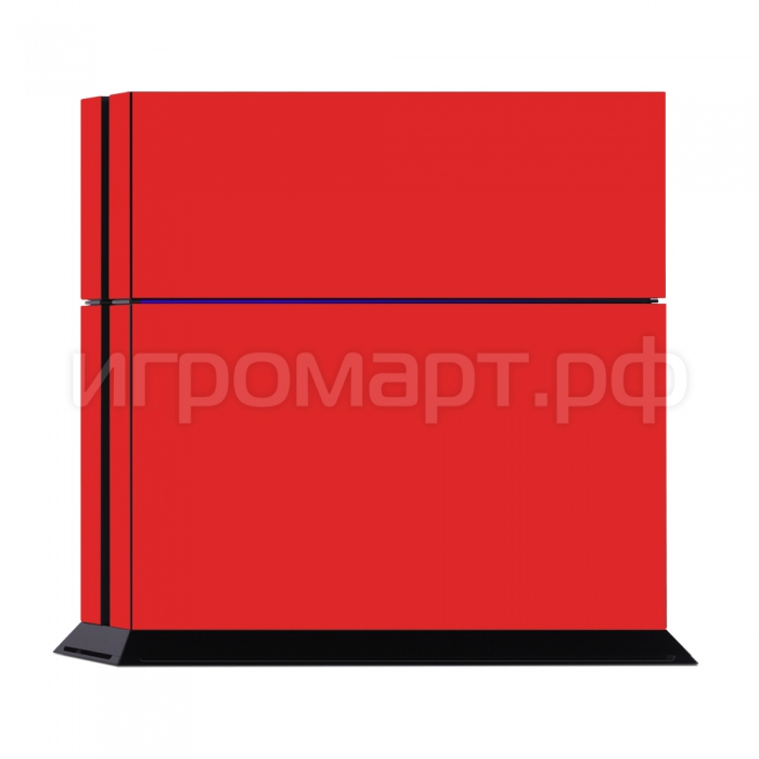 Наклейка на PlayStation 4 Monochrome Red Красная (ps4)