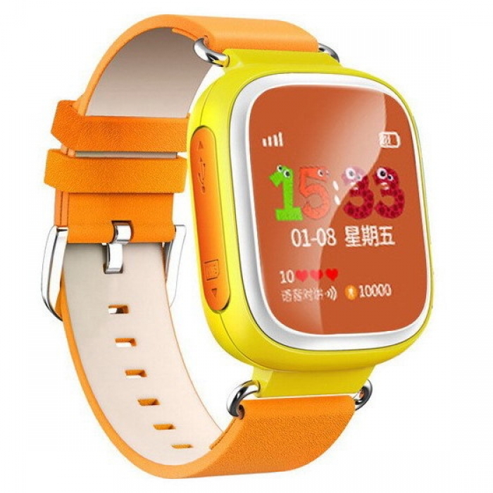 Умные Часы с GPS Smart Watch DIZY Q60s Yellow Желтые (Цветной Дисплей)