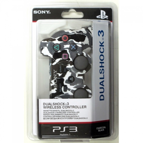 Беспроводной Геймпад Sony Dualshock 3 (ps3) (камуфляж White-Black-Grey) для PlayStation 3