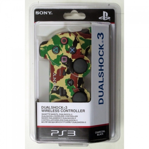 Беспроводной Геймпад Sony Dualshock 3 (ps3) (камуфляж Desert-Black-Green-Brown) для PlayStation 3