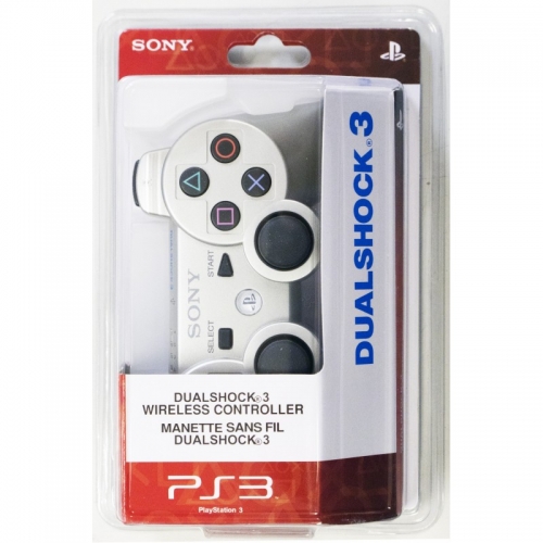 Беспроводной Геймпад Sony Dualshock 3 (ps3) (серебристый) для PlayStation 3
