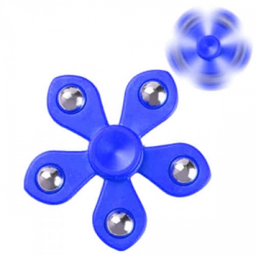 Spinner Спиннер крутилка цветок пять лучей со стальными шариками (Синий)