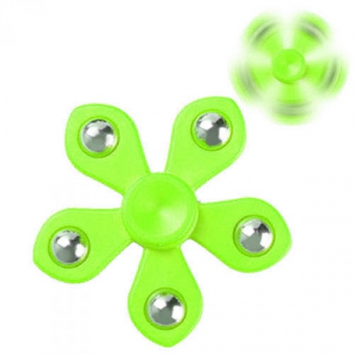 Spinner Спиннер крутилка цветок пять лучей со стальными шариками (Зеленый)