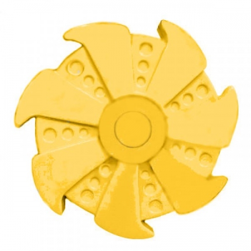 Spinner Спиннер крутилка Rose Turbine пластик (Желтый)