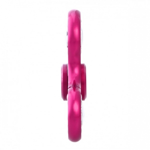Spinner Спиннер крутилка треугольник металлический со стальными шариками (Розовый)