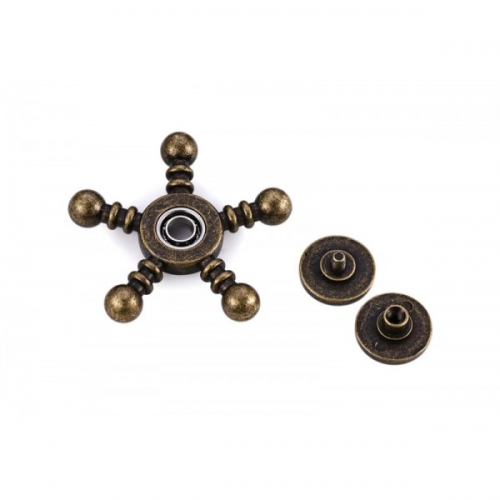 Spinner Спиннер крутилка металлический пятиконечный (Черный)