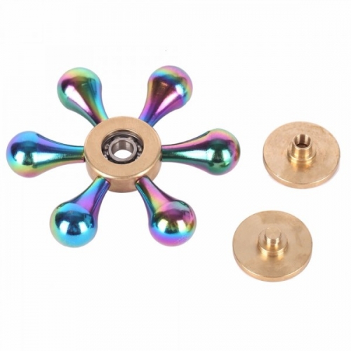 Spinner Спиннер металлический шестиконечный Капли (Разные цвета)