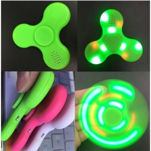 Спиннер с LED подсветкой светящийся и с Bluetooth (Зеленый)