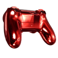 Комплект Корпус + Кнопки для Dualshock 4 Original Complete Chrome Red (Хромированный Красный) (ps4)