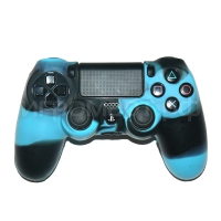 Чехол для Dualshock 4 Silicone Cover Camouflage Blue-Black голуба-черный силиконовый (ps4)