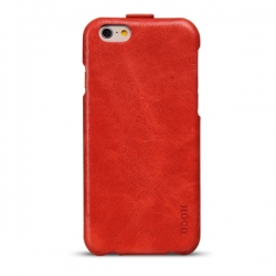 Чехол-флип из натуральной кожи Hoco для iPhone 6 Оранжевый