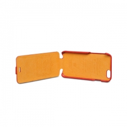 Чехол-флип из натуральной кожи Hoco для iPhone 6 Оранжевый