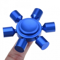 Spinner Спиннер крутилка металлический шестиконечный (Синий)