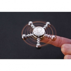 Spinner Спиннер крутилка металлический пятиконечный (Серебристый)