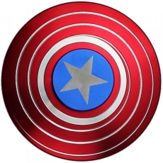 Spinner Спиннер крутилка металлический плоский щит Капитана Америка