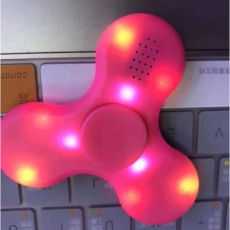 Спиннер с LED подсветкой светящийся и с Bluetooth (Розовый)